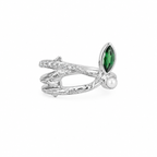 Emerald Vine Ear Cuff