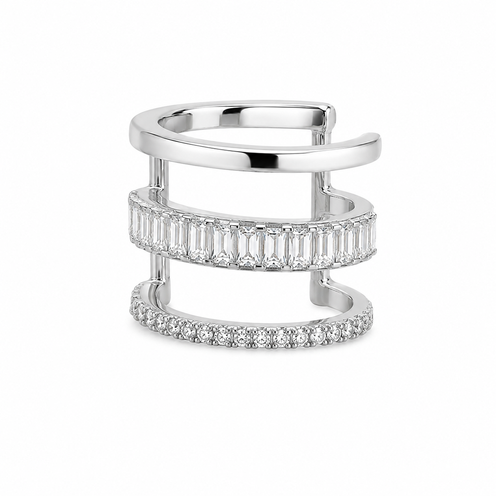 Luxe Triple Pavé Ear Cuff