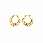 Geo Luxe Hoop Earrings