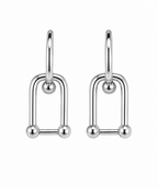Lock Charm Hoop Earrings