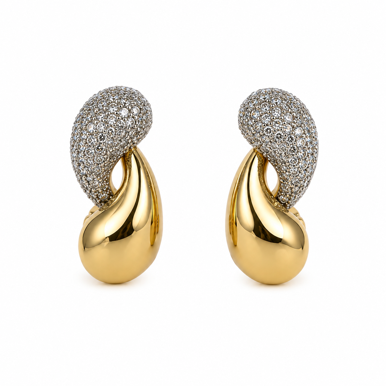 Hexa Luxe Hoop Earrings