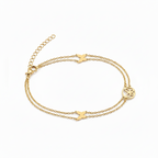 Butterfly Double Chain Bracelet