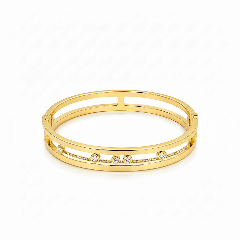 Celeste Open Cuff Bangle (BABYSIZE)
