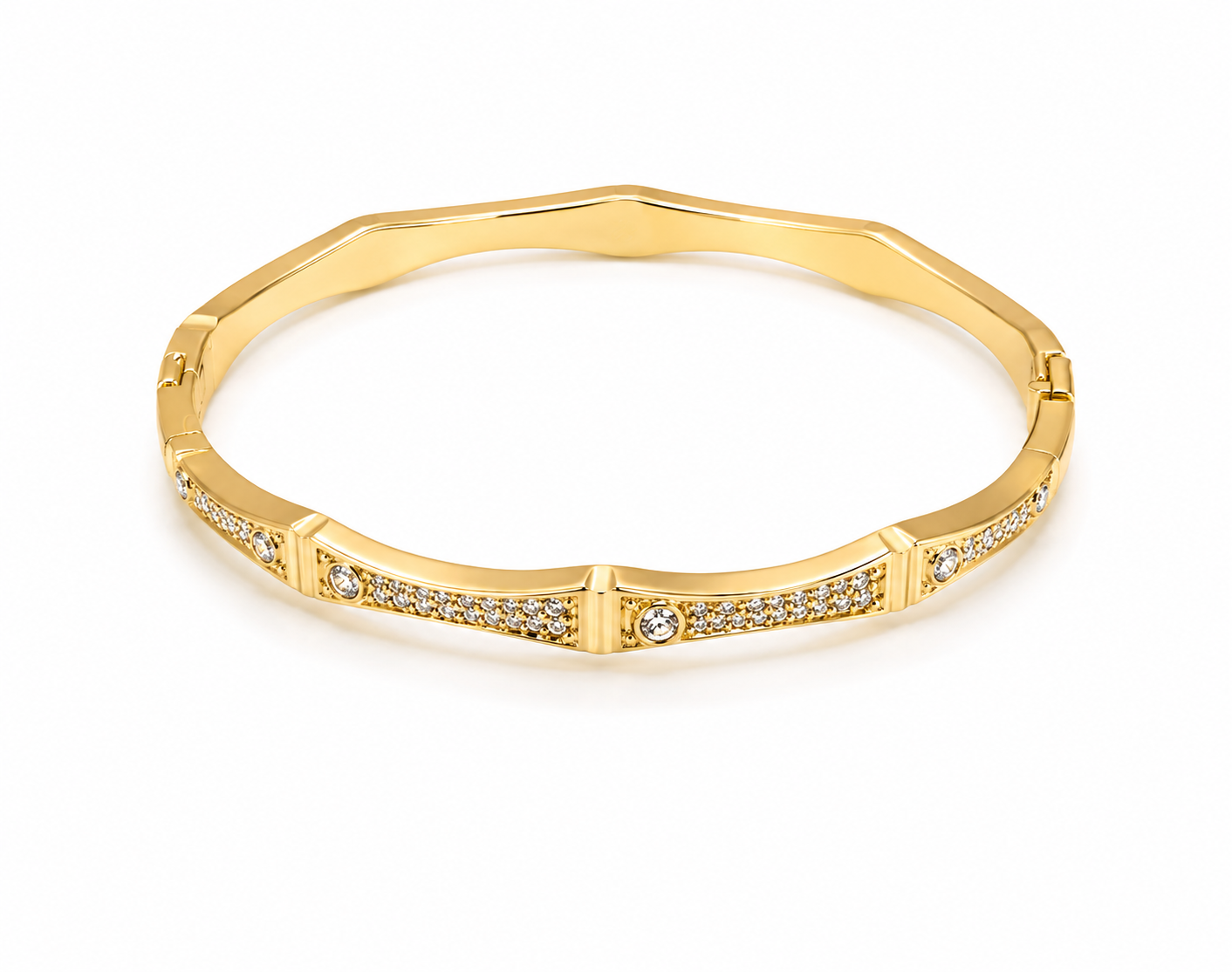 Luxe Crystal Cuff Bangle