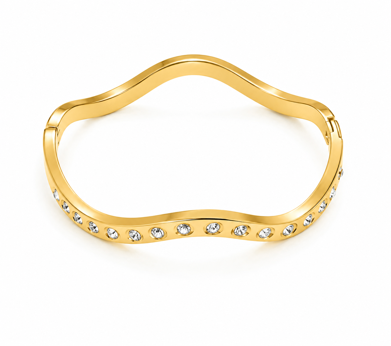 Wave Crystal Bangle