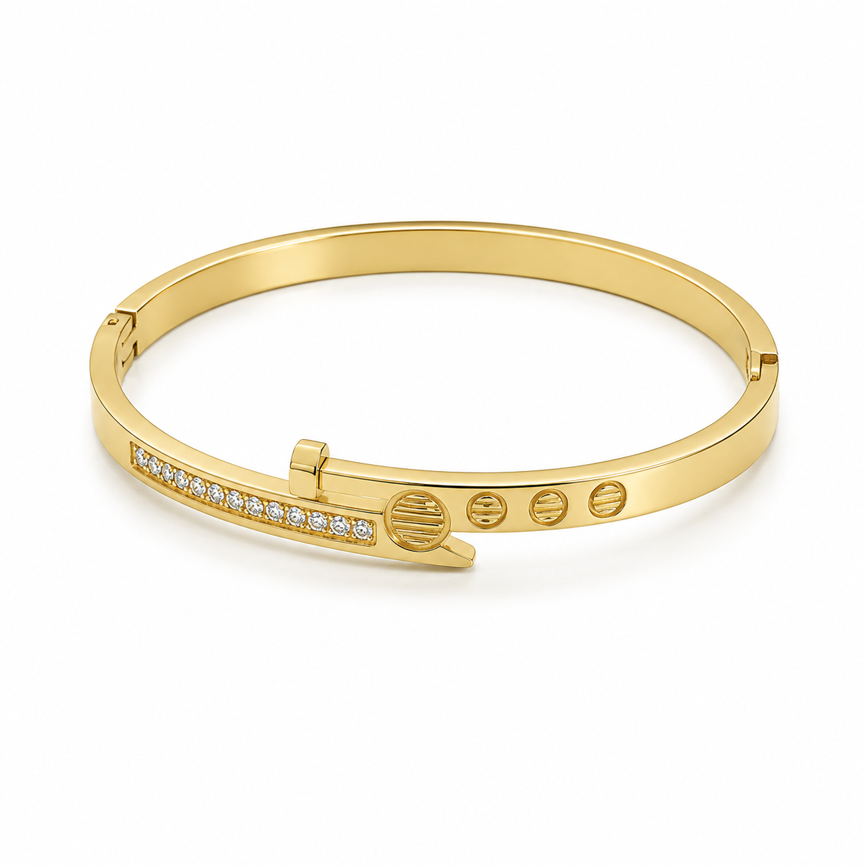 Crystal Screw Bangle (BABYSIZE)