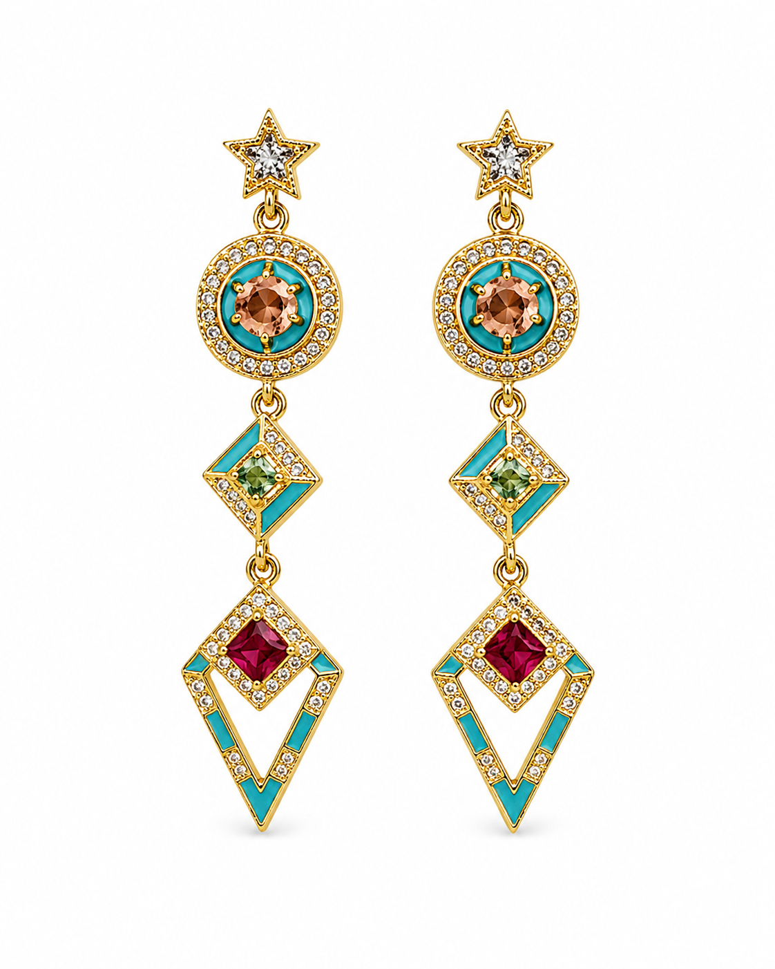 Color Pop Drop Earrings