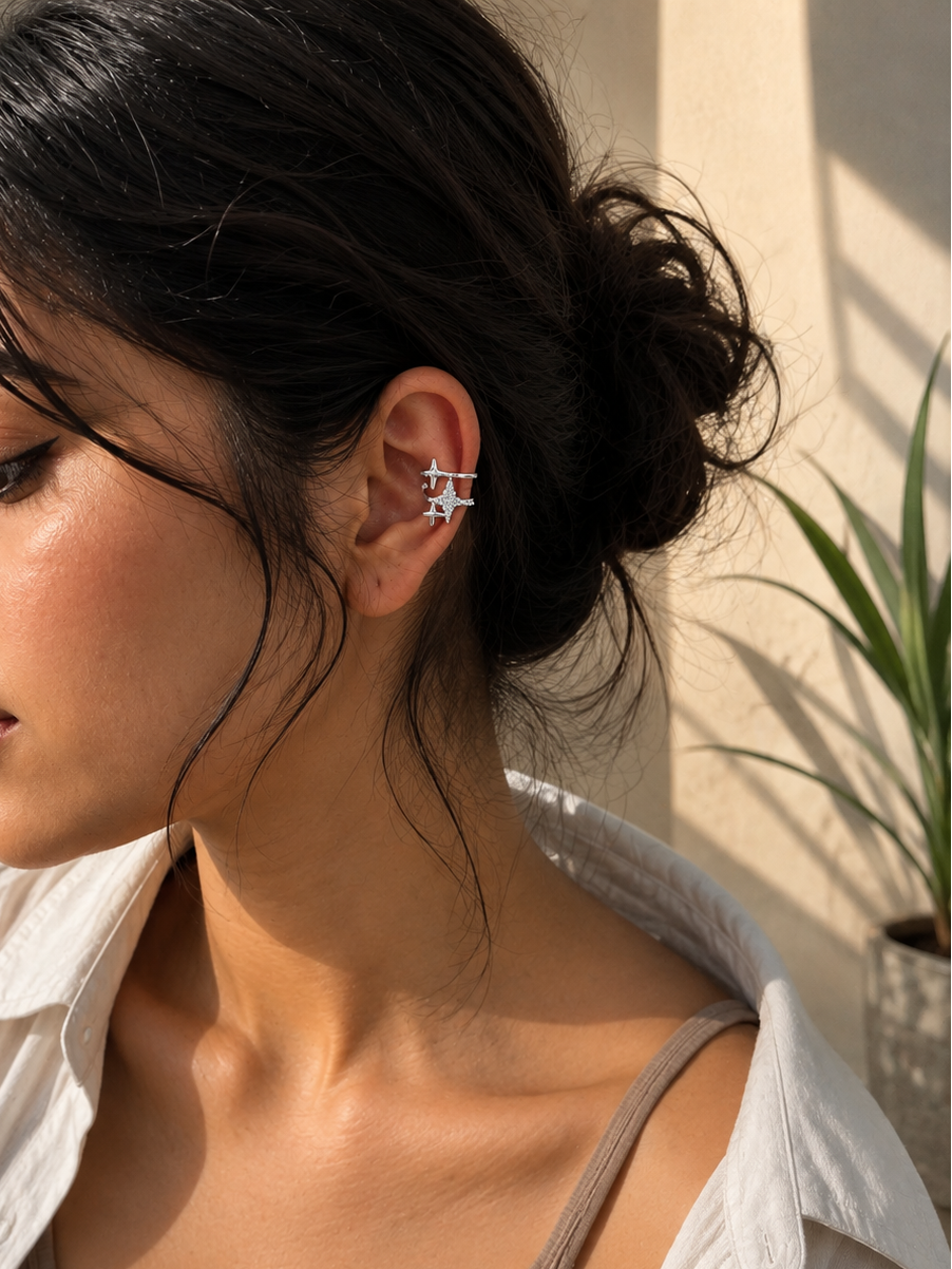 Stellar Spark Ear Cuff