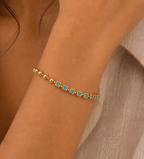 Blue Stone Tennis Bracelet