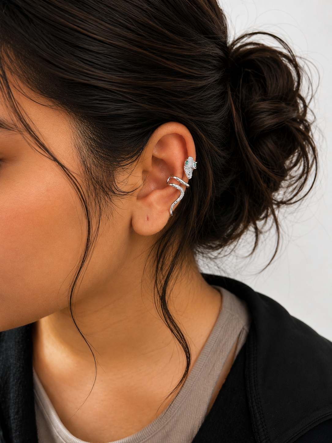Long  Serpent Ear Cuff