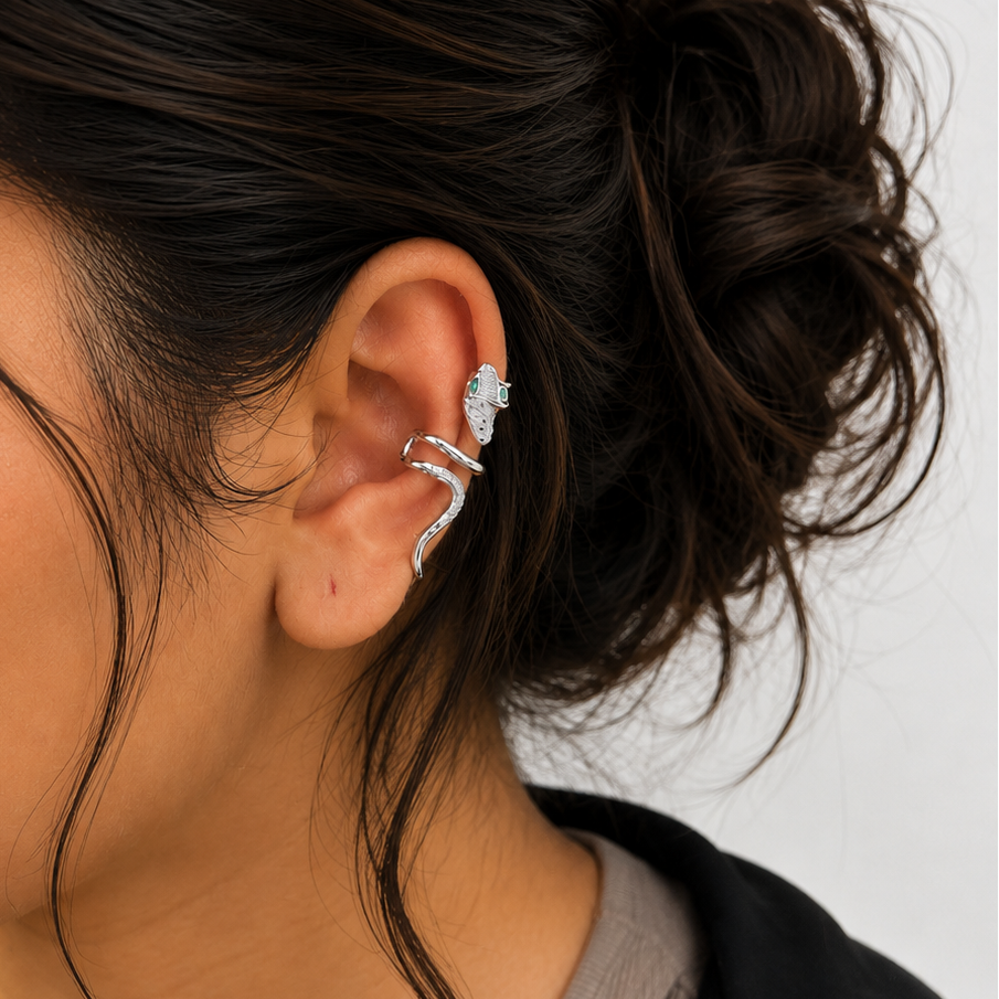 Long  Serpent Ear Cuff