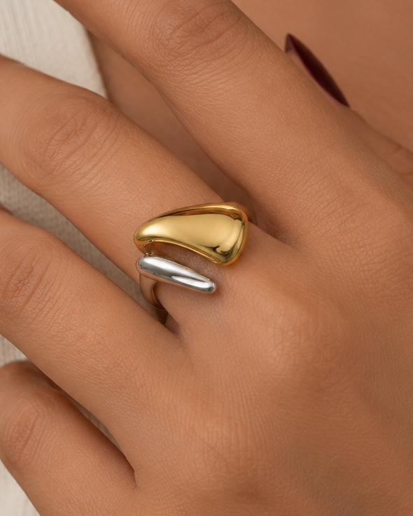 Dual Tone Dome Ring