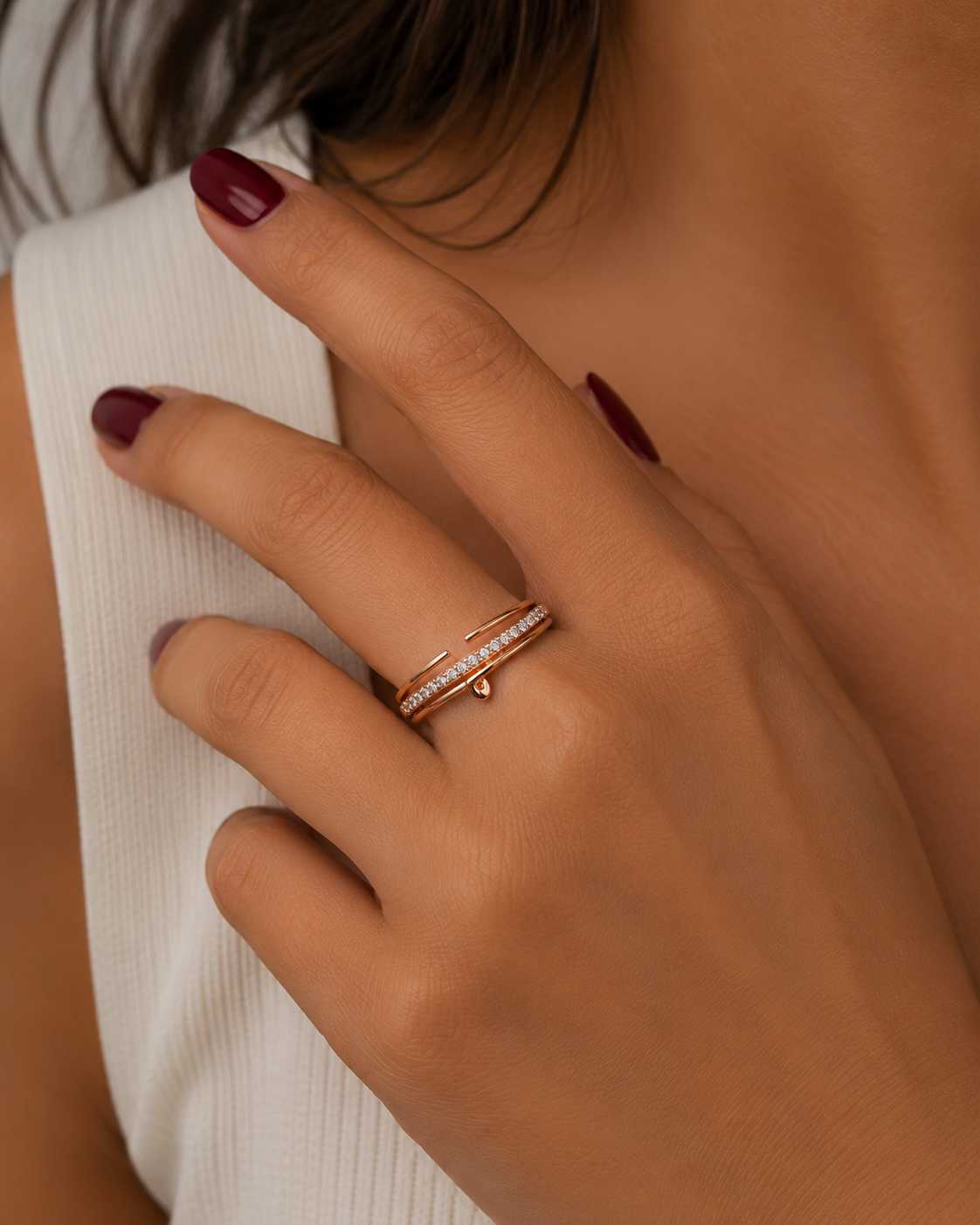 Rosé Radiance Ring