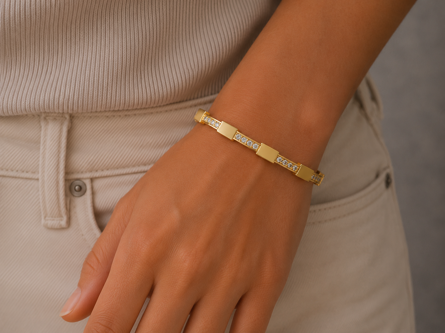 Luxe Link Crystal Bracelet