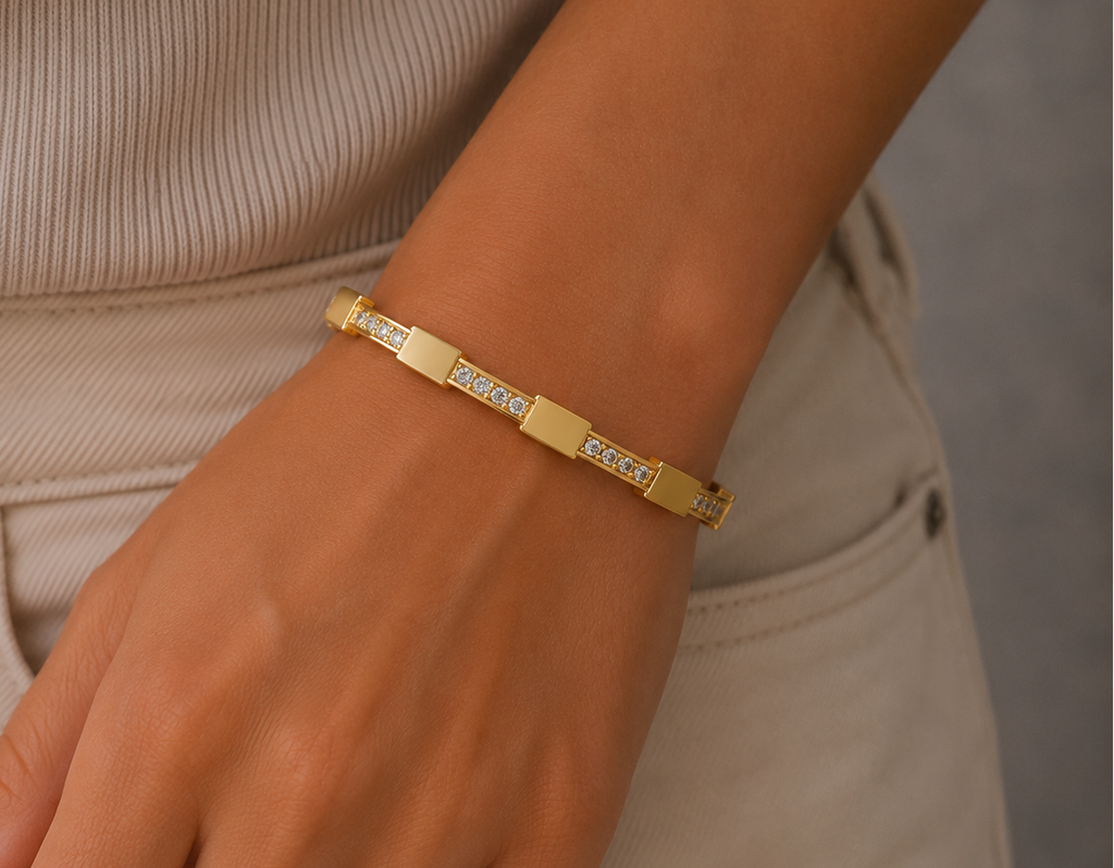 Luxe Link Crystal Bracelet (BABYSIZE)