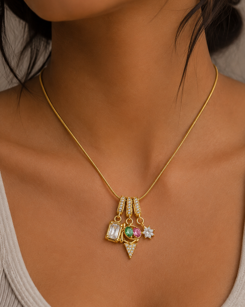 Celestial Treasure Charm Necklace