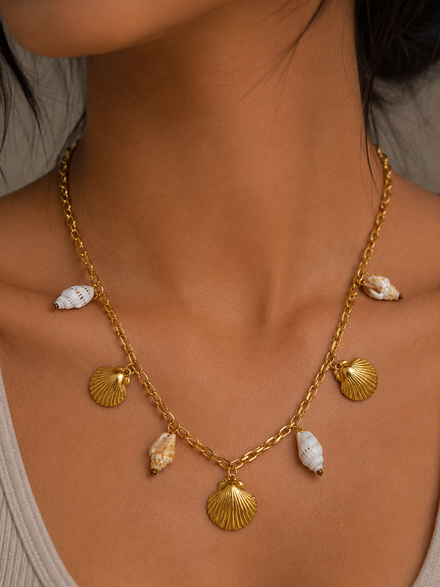 Seaside Treasure Charm Necklace