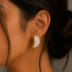 Luna Pearl Stud Earrings