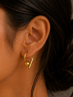 Nova Toggle Hoop Earrings (2in1)