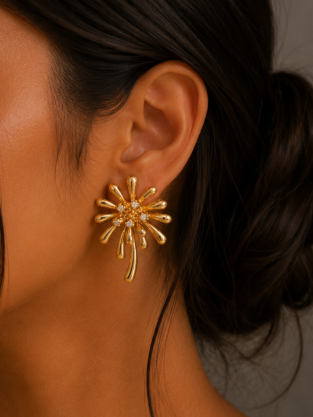Golden Bloom Earrings