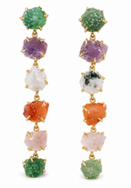 Aurora Raw Stone Drop Earrings