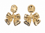 Golden Muse Bow Earrings