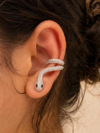 Emerald Serpent Wrap Ear Cuff