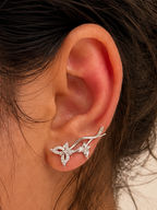 Butterfly Bloom Brooch Ear Cuff