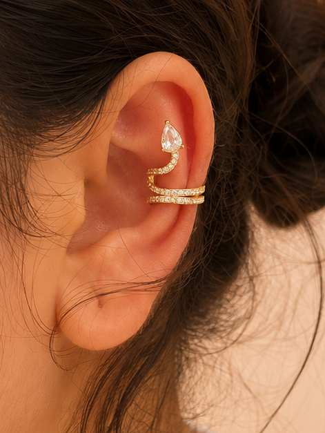 Luna Spiral Ear Cuff