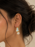 Pearl Tide Drop Earrings