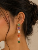 Aurora Raw Stone Drop Earrings