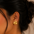 Seabreeze Starfish Shell Stud Earrings