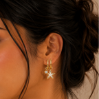 Starlight Charm Hoops