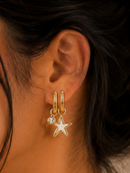 Starlight Charm Hoops
