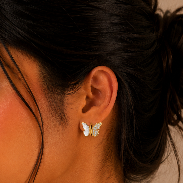 The Lumina Celestial Butterfly Studs