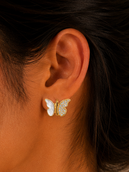 The Lumina Celestial Butterfly Studs