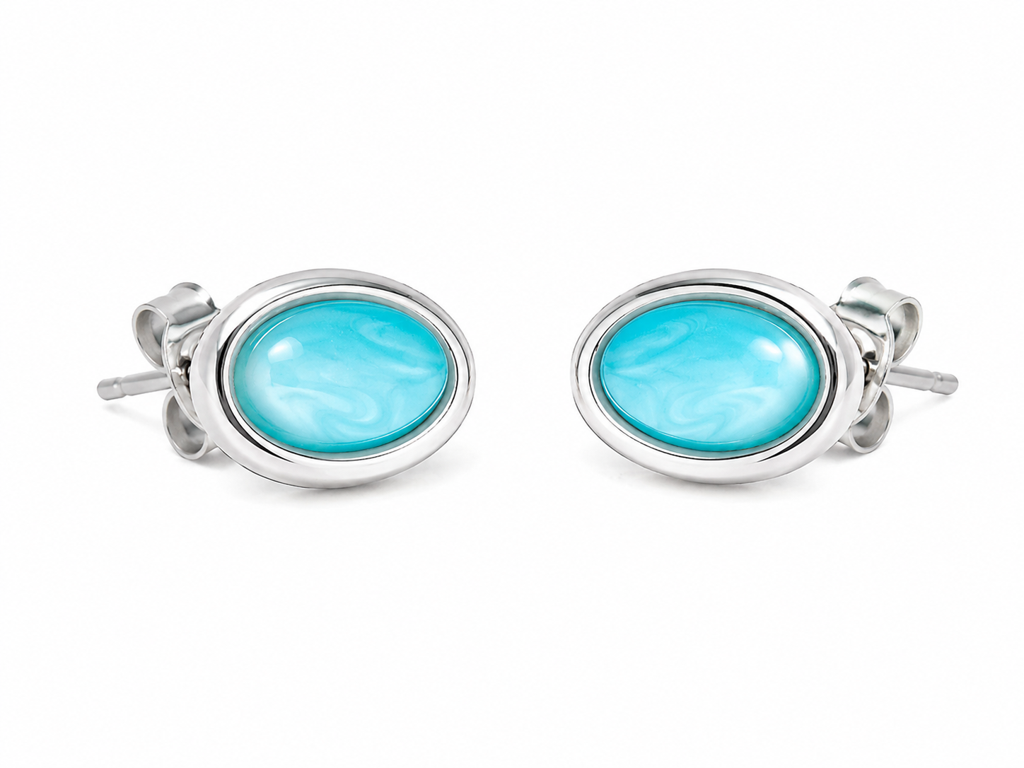 Azure Mist Statement Earrings (2in1)