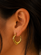 Luna Heart Hoop Earrings
