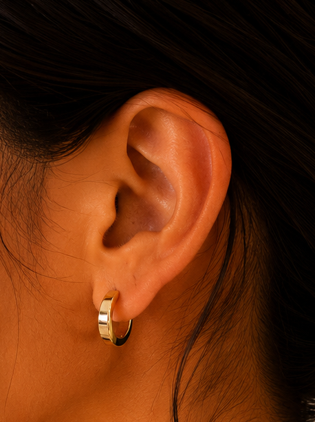 Lock & Luxe Hoop Earrings (2in1)