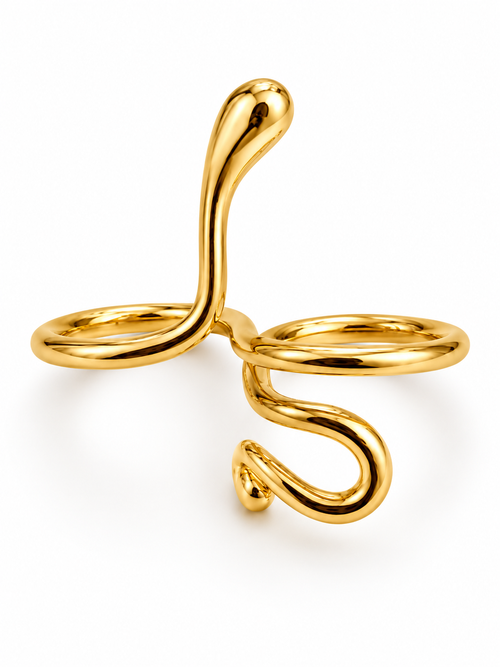 The Sinuous Teardrop Ring