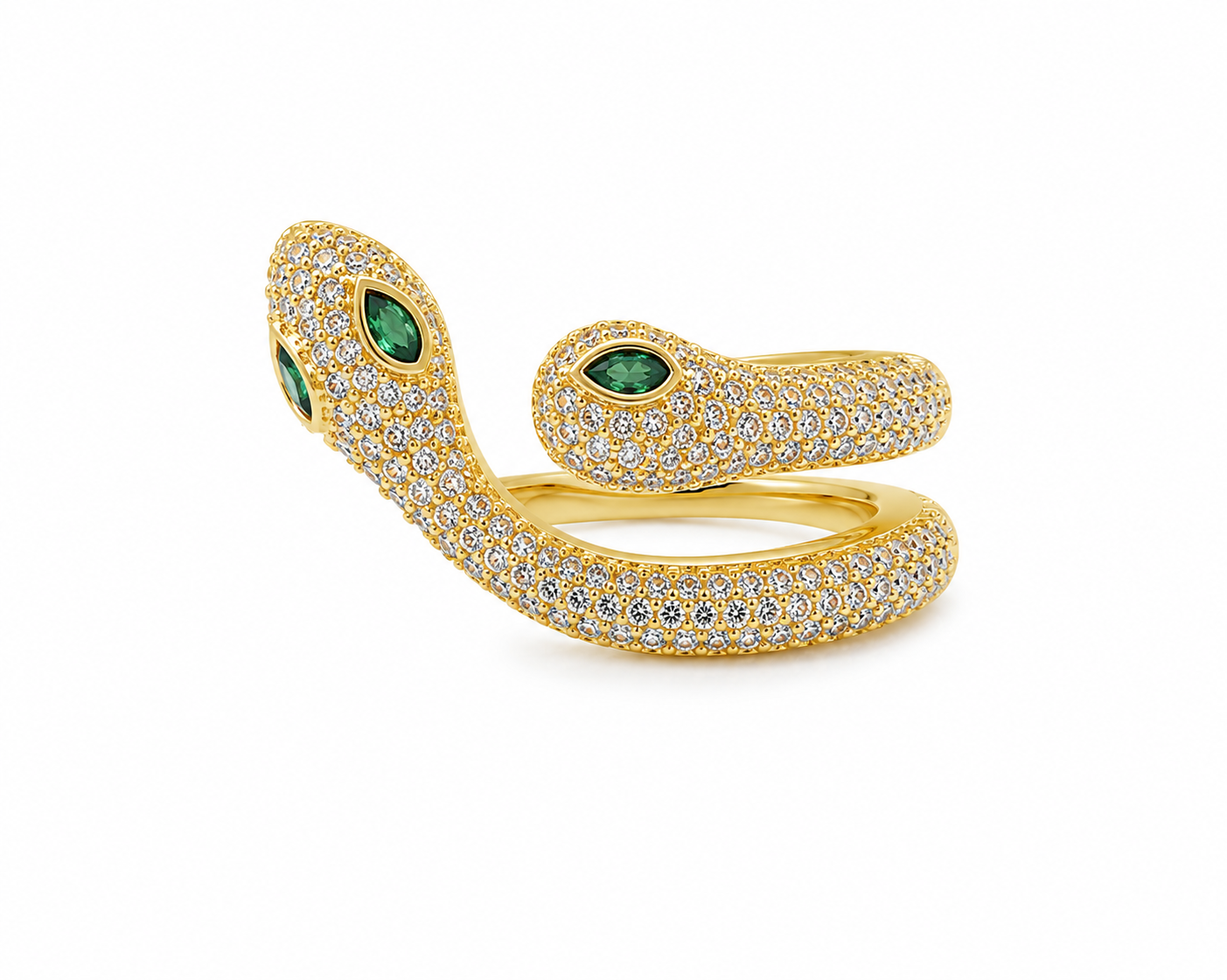 Emerald Serpent Ear Cuff