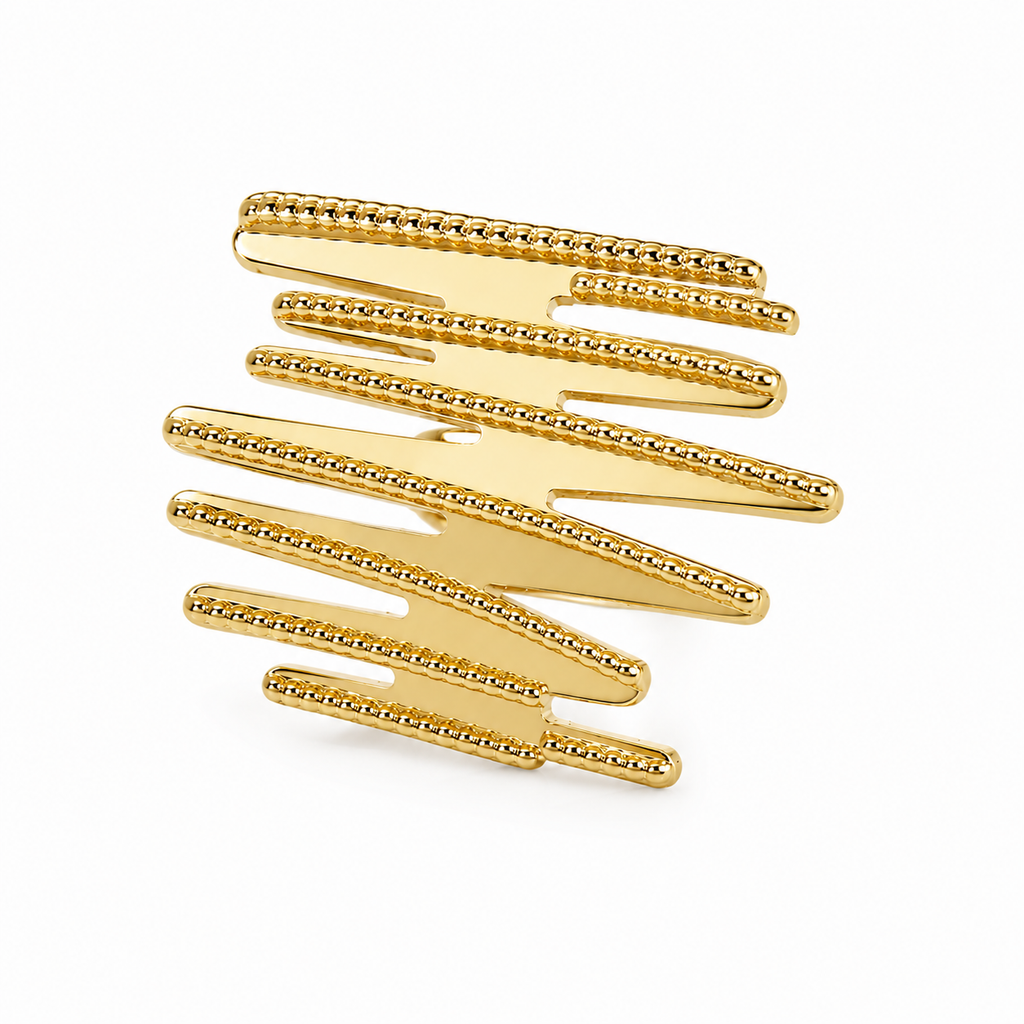 Golden Cascade Ring