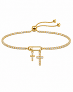 Radiant Cross Tennis Bracelet
