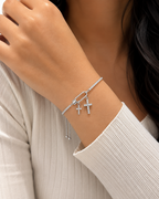 Radiant Cross Tennis Bracelet