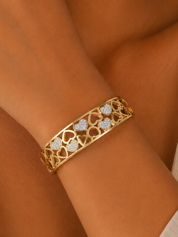Heart Motif Cuff