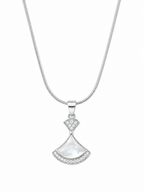 Celeste Pearl Fan Necklace
