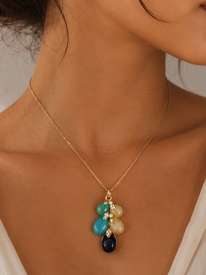 Crimson Cascade Necklace