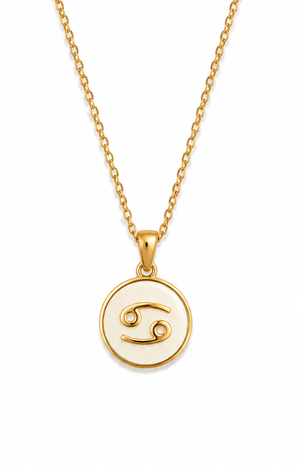 Cancer Zodiac Pendant Necklace