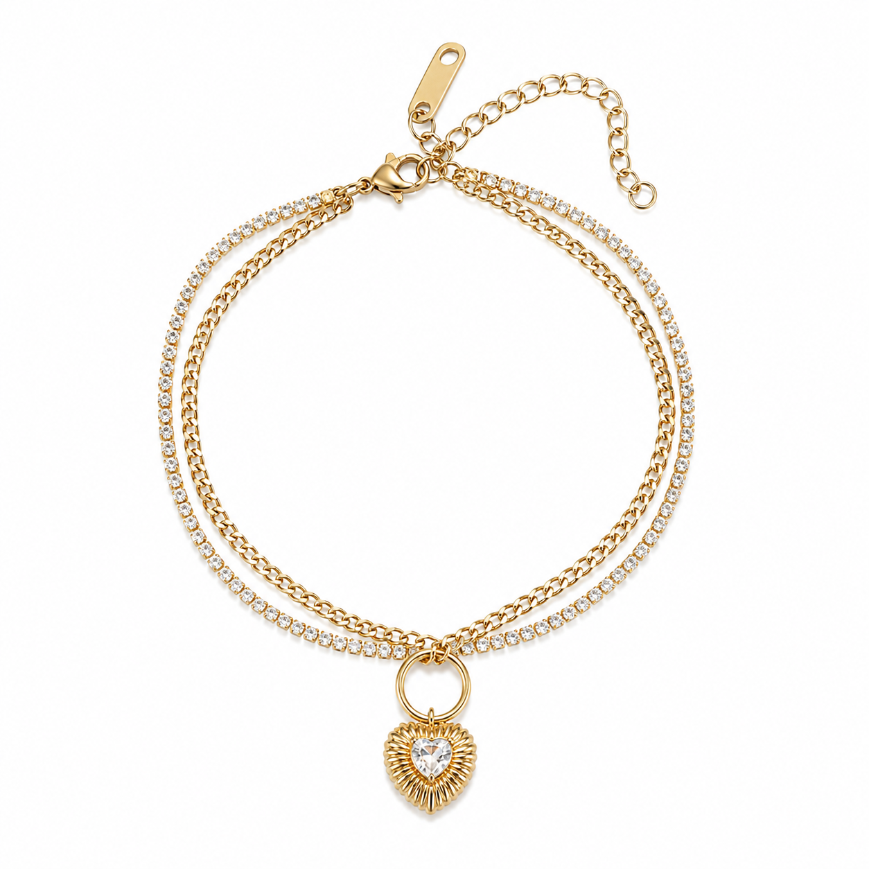 Amora Heart Charm Bracelet