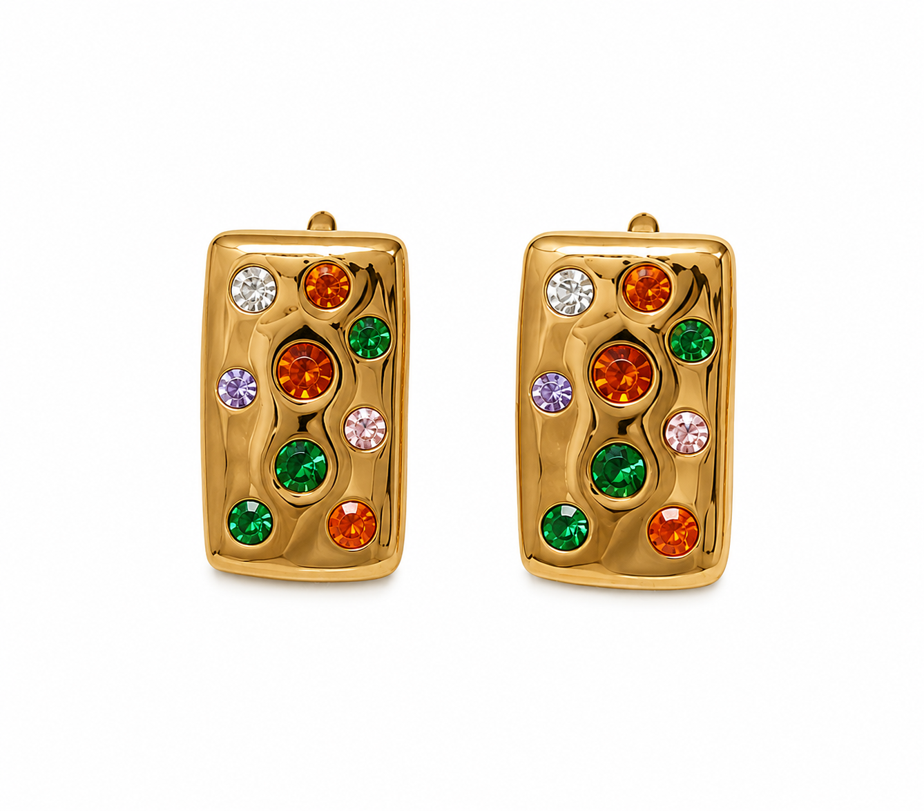Multicolour Stone Earrings